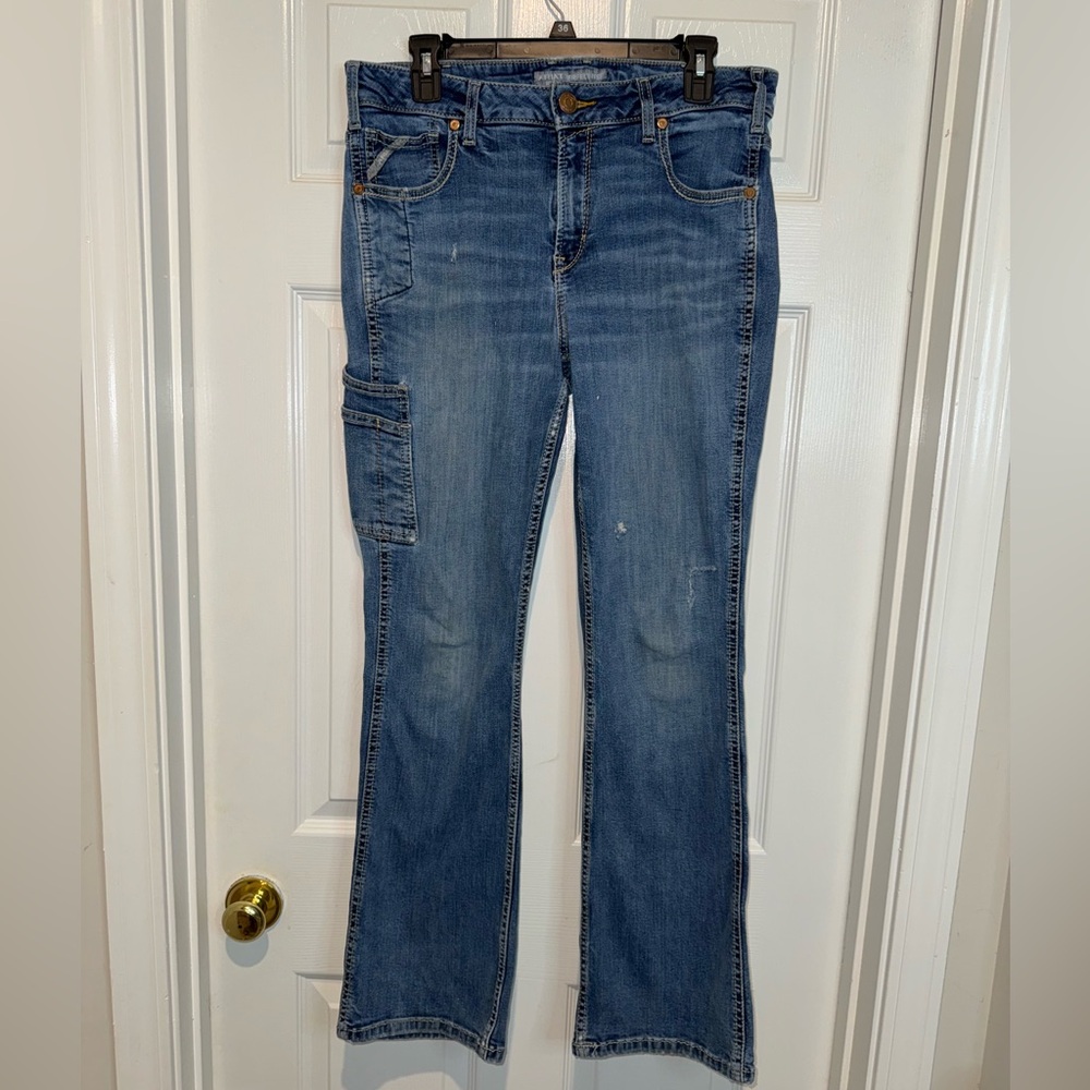Ariat Rebar Blue Boot Cut Jeans. Size 32S